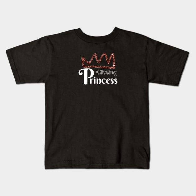 Closing Princess Kids T-Shirt by Closer T-shirts